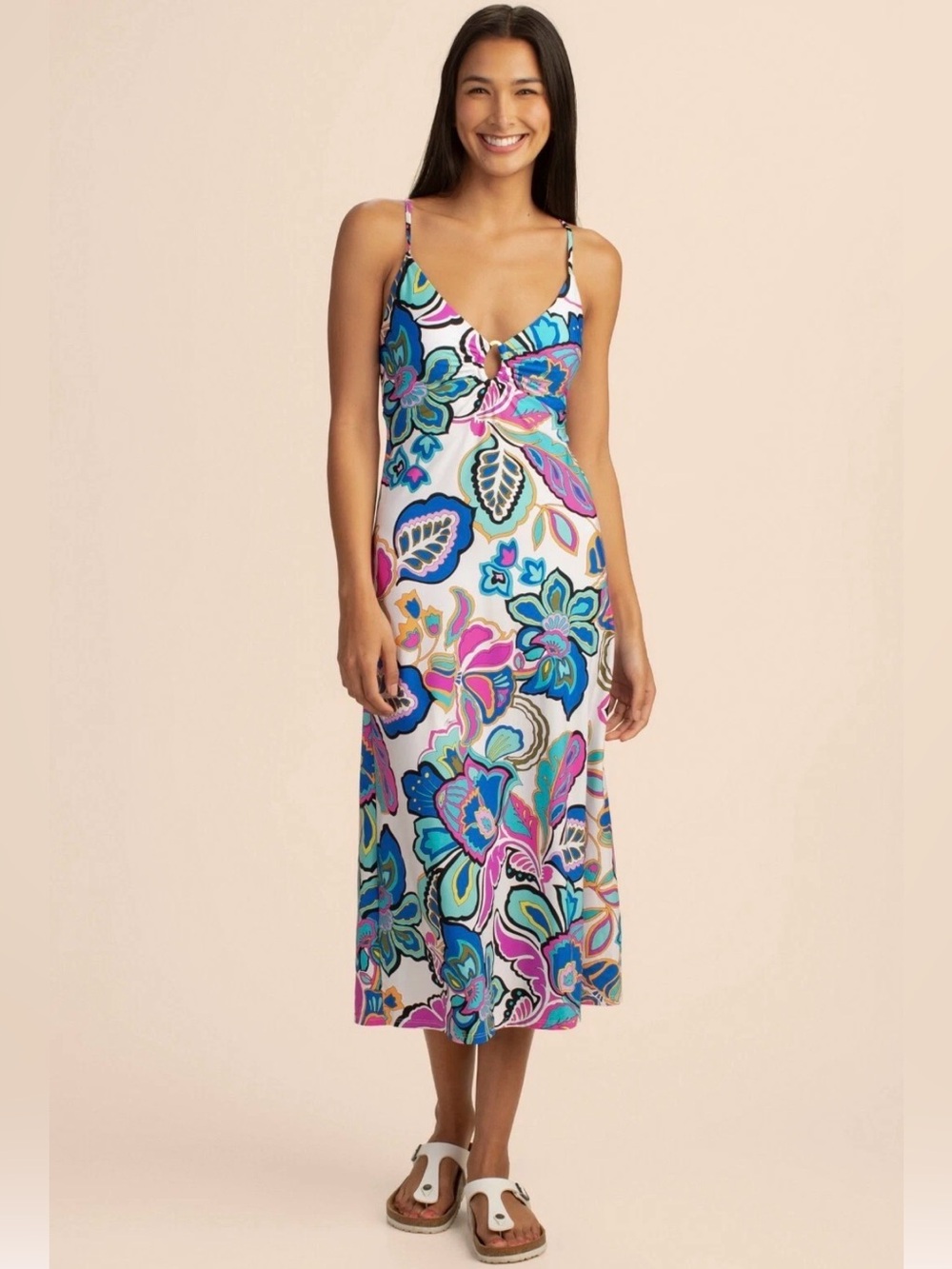 Trina Turk Mandalay Floral Midi Dress
